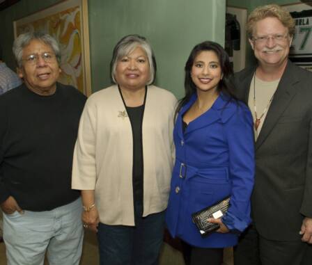 Larry Larney & Peggy Lareny - Memnosyne Center for Indigenous Cultures Local Advisory Commitee Members; Mary Ann Thompson-Frenk - Co-Founder/President of Memnosyne Foundation; Coke Buchanan - Director of Memnosyne Foundation Center for Indigenous Cultures 