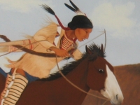  Ponca nation painting - The Long Run by Paladine Roye 