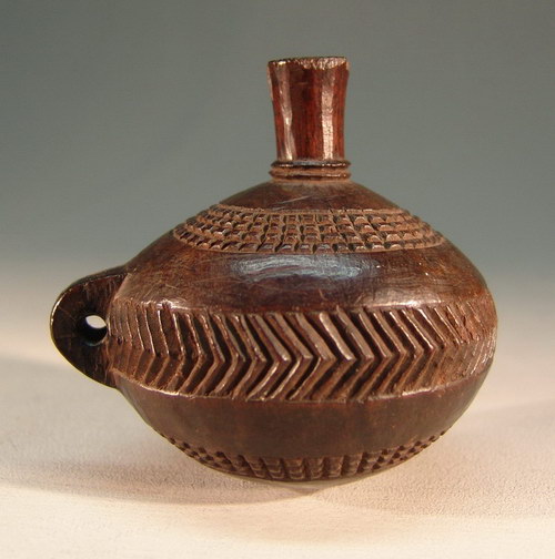 Shona pitcher -carved stone